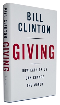 Bill Clinton Signed "Giving" Hard Cover Book (PSA/DNA)